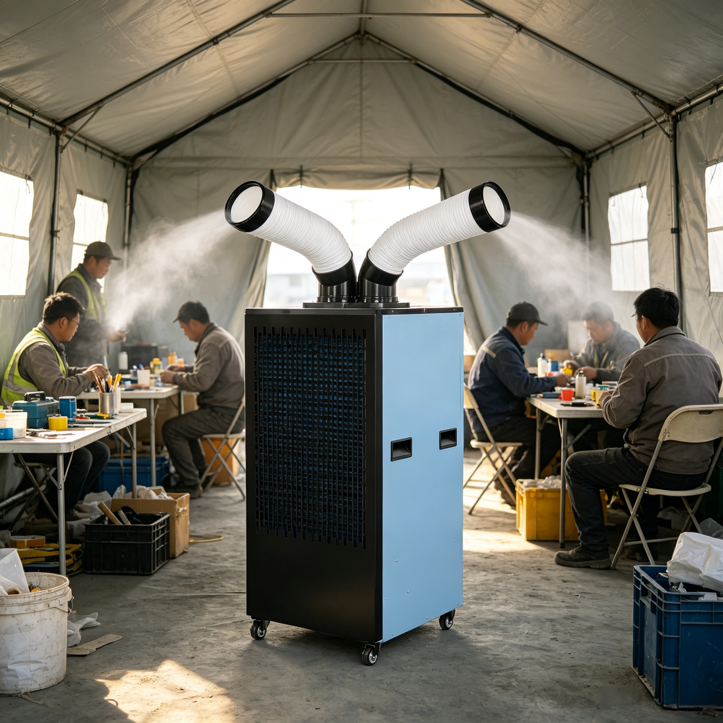 12000 btu double tubes portable air cooler for factory warehouse