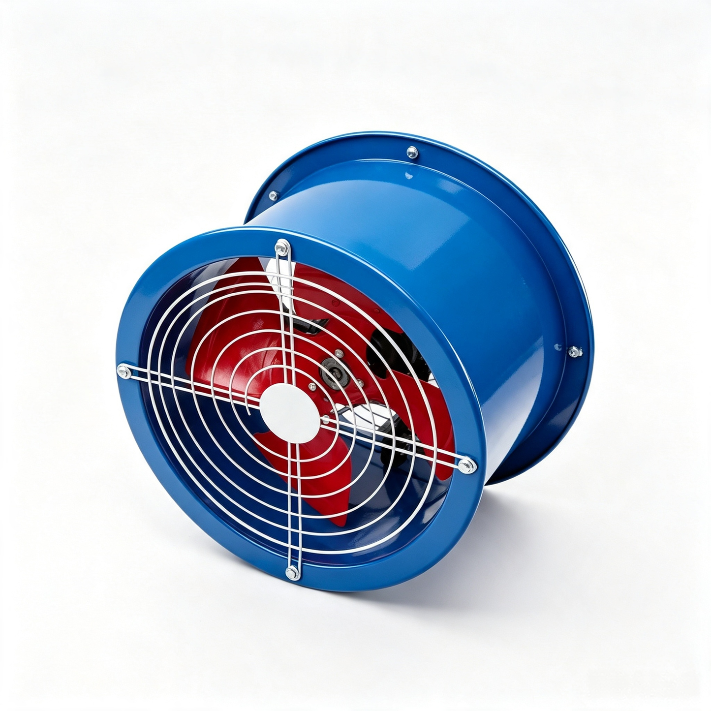 Industrial Axial Flow Fan Duct Ventilation Exhaust Fan Heavy Duty Metal Cased Fan for Factory Warehouse Industrial Air Cooling