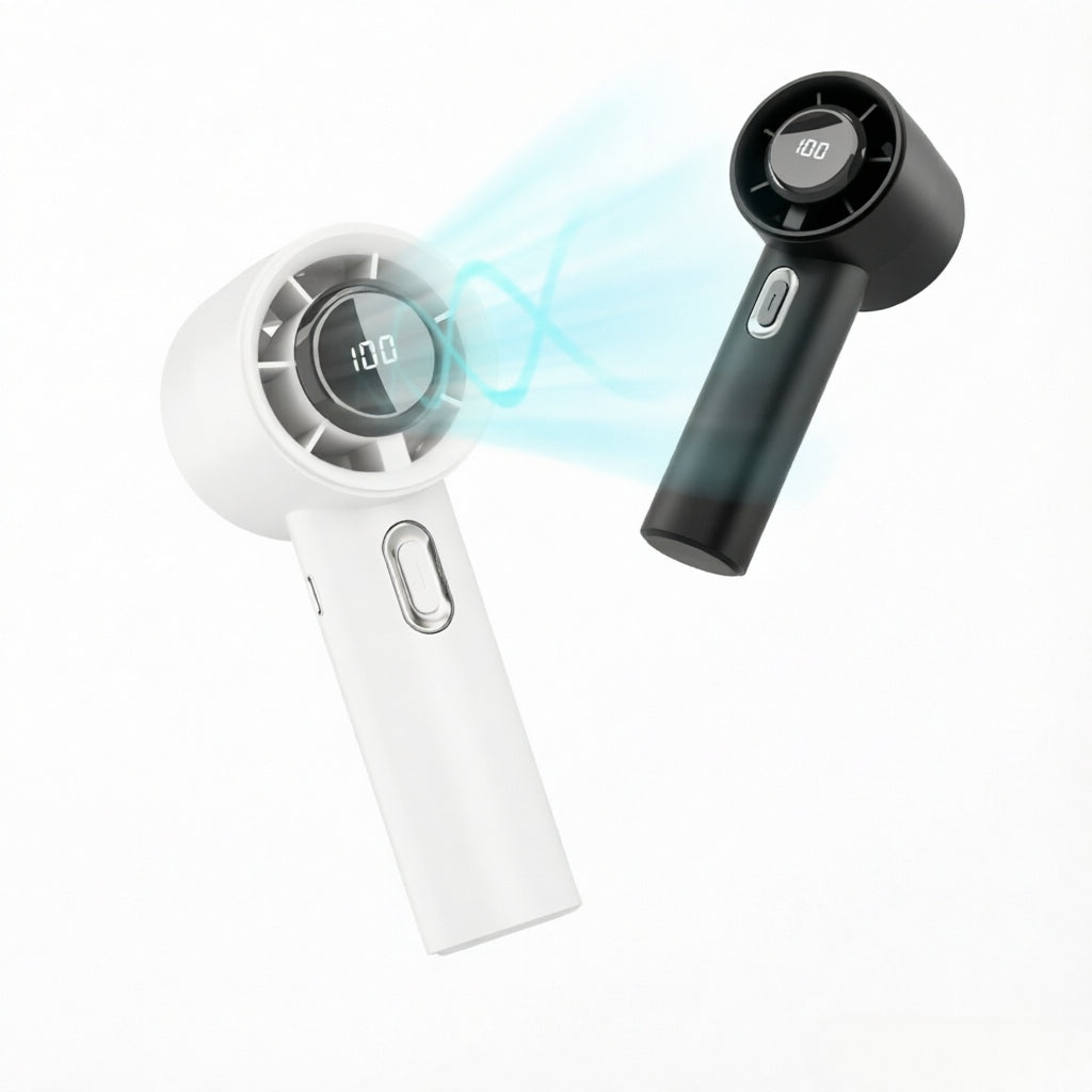 XJ08  ABS 800MAH material Handheld Turbo High Speed Fan