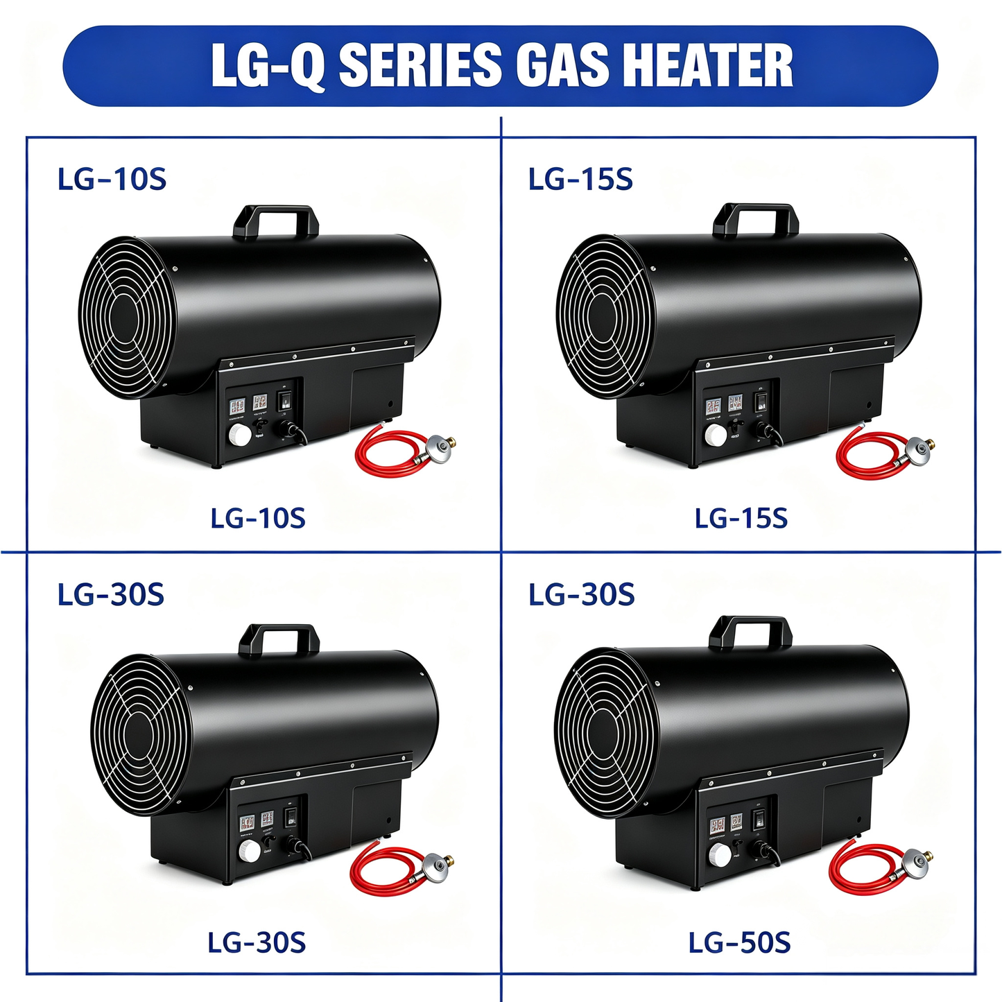 10KW/15KW/30KW/50KW Portable LPG Propane Forced Air Gas Heater for Workshop Greenhouse