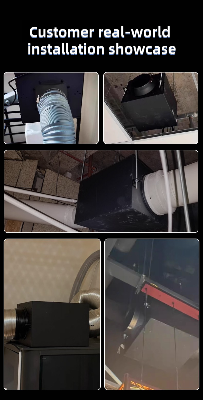 Powerful Commercial Quiet Duct Fan for Fresh Air Exchangers