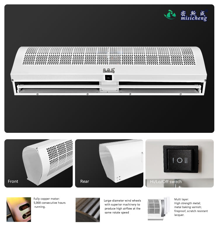 9-11m/s 0.9-2.0m Air Curtain