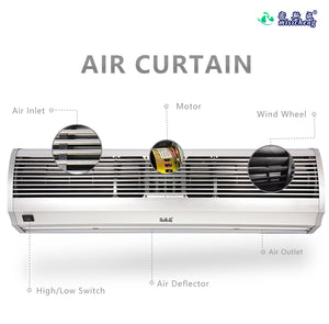 Aluminum G5 Air Curtain for 3.5m Height, Silver, Golden, White, Rose Gold