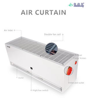 Water Heating Air Curtain