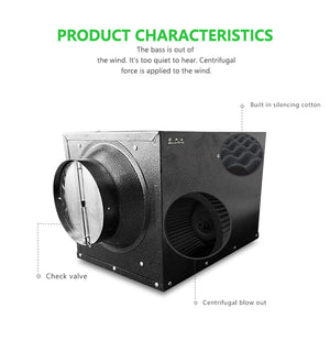 In-line Silence Duct Fan with 2 Speeds, wholesale